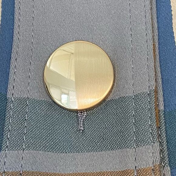 Cabi Blue & Tan Plaid Highclere Trench Jacket. Size Medium. NWOT - Picture 6 of 12